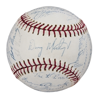 1963 Pittsburgh Pirates Team Signed Baseball With 29 Signatures Including Clemente, Stargell & Mazeroski (JSA)